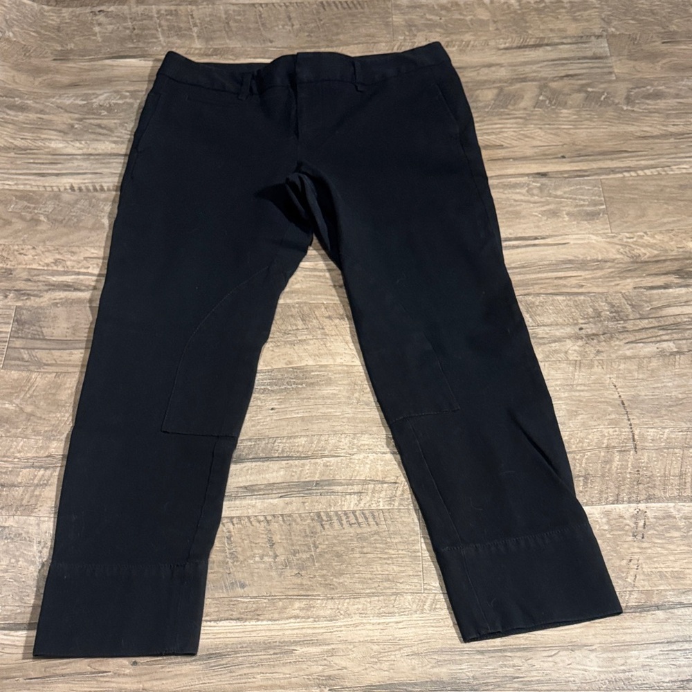 Ann Taylor LOFT “Marisa” Black Cropped Trousers - Size 10